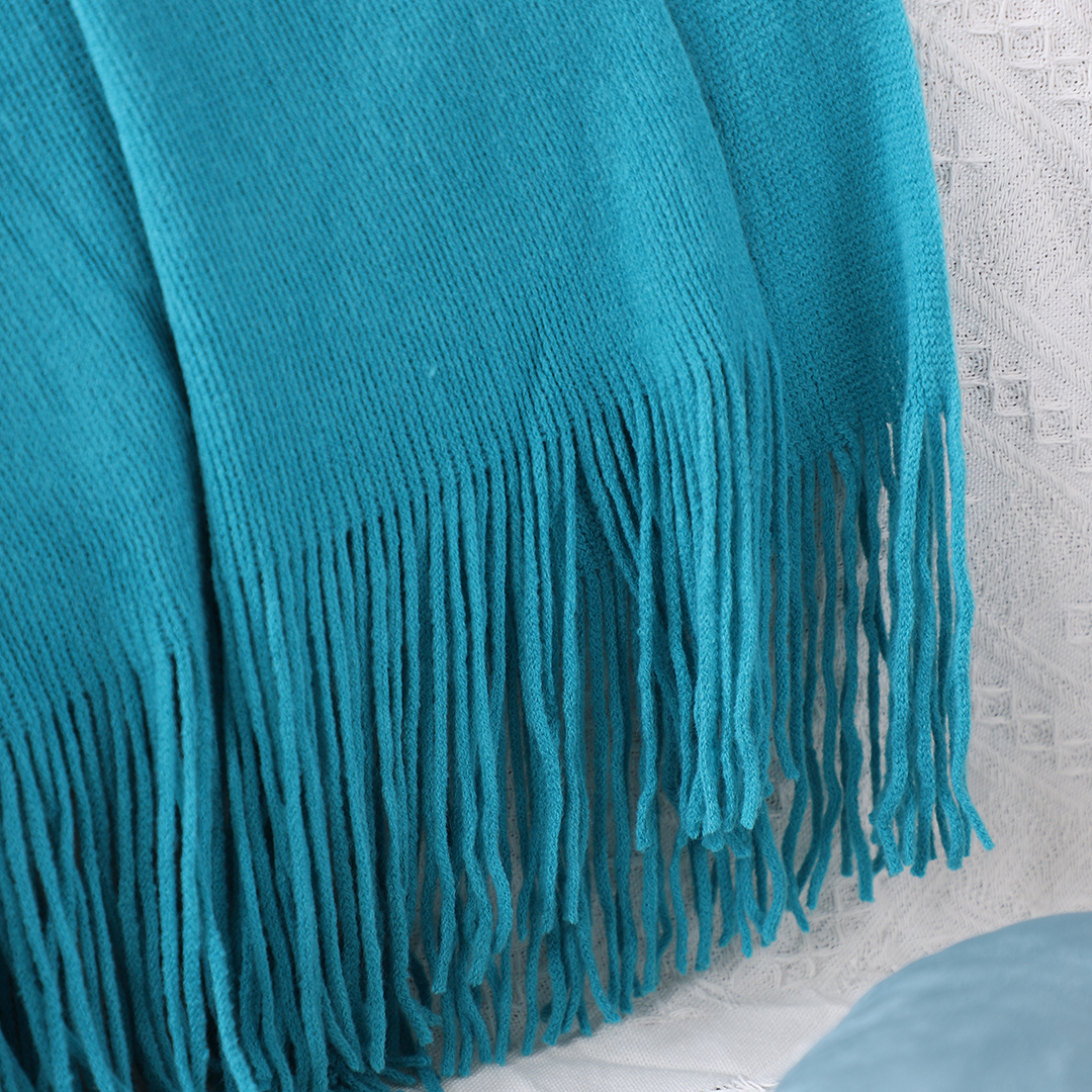SOGA 2X Blue Acrylic Knitted Throw Blanket Solid Fringed Warm Cozy Woven Cover Couch Bed Sofa Home Decor - Blanket910X2 - Home - 10 - AU DEPOT SOGA Buy SOGA 2X Blue Acrylic Knitted Throw Blanket Solid Fringed Warm Cozy Woven Cover Couch Bed Sofa Home Decor Online - Home - 10 - AU Depot Free Shipping