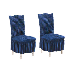 Buy SOGA 2X Blue Chair Cover Seat Protector with Ruffle Skirt Stretch Slipcover Wedding Party Home Decor Online - Home & Living - 1 - AU Depot Free Shipping