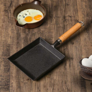 Buy SOGA 2X Cast Iron Tamagoyaki Japanese Omelette Egg Frying Skillet Fry Pan Wooden Handle Online - Home & Living - 2 - AU Depot Free Shipping