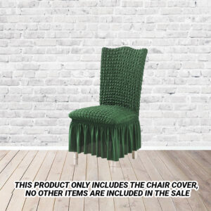 Buy SOGA 2X Dark Green Chair Cover Seat Protector with Ruffle Skirt Stretch Slipcover Wedding Party Home Decor Online - Home - 2 - AU Depot Free Shipping