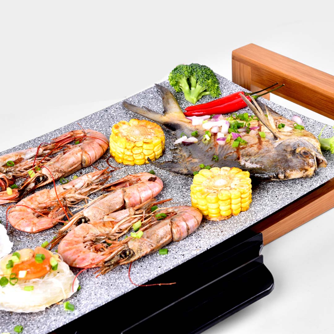 SOGA 2X Electric Ceramic BBQ Grill Non-stick Surface Hot Plate for Indoor & Outdoor Stone - ElectricGrillPlateCeramicStoneX2 - electronics & appliances > appliances > small kitchen appliances > benchtop cooking > sandwich presses & grills - 8 - AU DEPOT SOGA Buy SOGA 2X Electric Ceramic BBQ Grill Non-stick Surface Hot Plate for Indoor & Outdoor Stone Online - electronics & appliances > appliances > small kitchen appliances > benchtop cooking > sandwich presses & grills - 8 - AU Depot Free Shipping