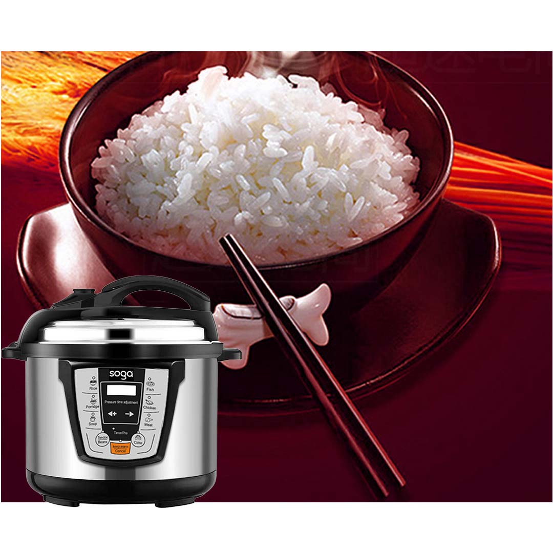 SOGA 2X Electric Stainless Steel Pressure Cooker 8L 1600W Multicooker 16 - 16ElectricPressureCooker8LX2 - electronics & appliances - 8 - AU DEPOT SOGA Buy SOGA 2X Electric Stainless Steel Pressure Cooker 8L 1600W Multicooker 16 Online - electronics & appliances - 8 - AU Depot Free Shipping