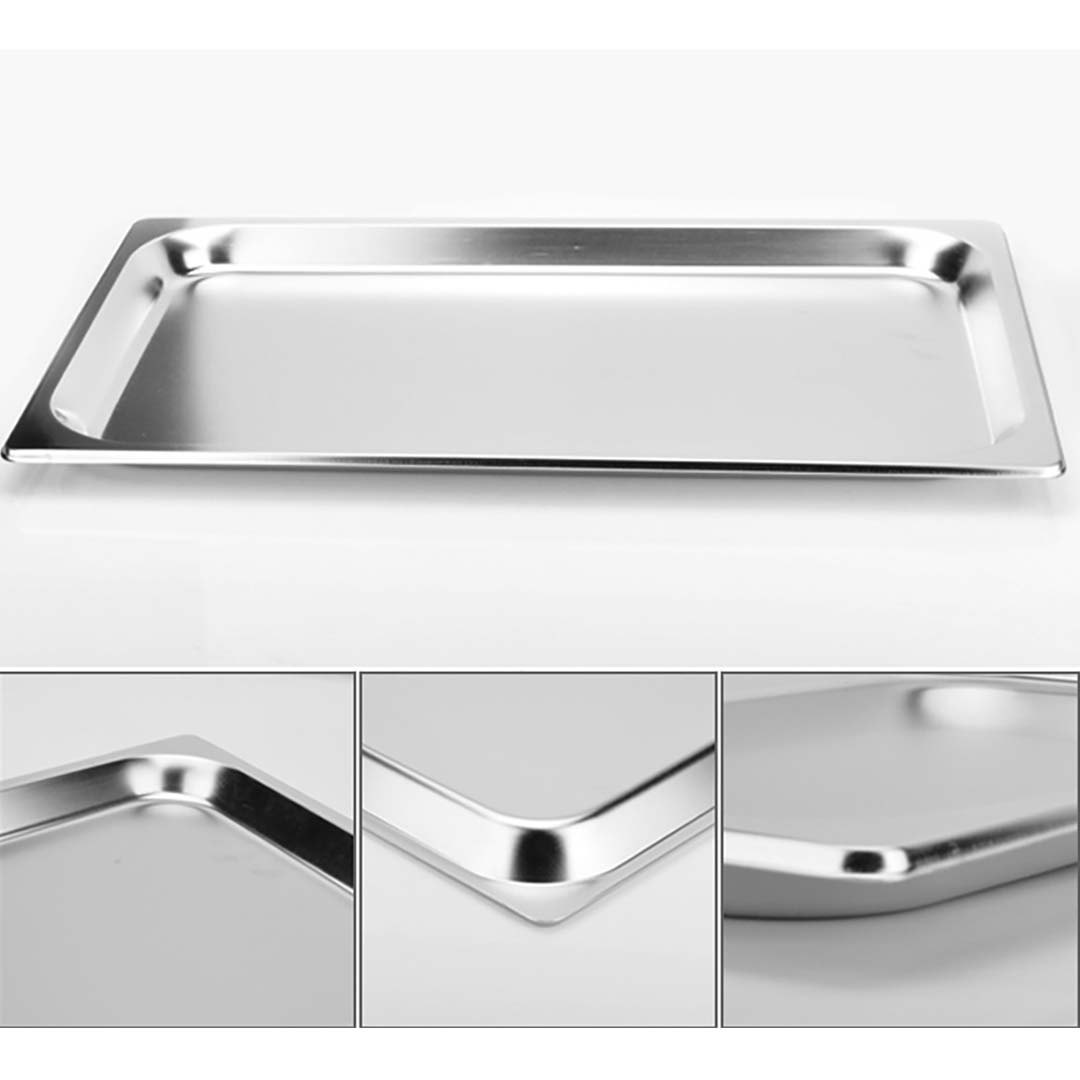 SOGA 2X Gastronorm GN Pan Full Size 1/1 GN Pan 2cm Deep Stainless Steel Tray With Lid - GP5401wLidX2 - Home & Living - 3 - AU DEPOT SOGA Buy SOGA 2X Gastronorm GN Pan Full Size 1/1 GN Pan 2cm Deep Stainless Steel Tray With Lid Online - Home & Living - 3 - AU Depot Free Shipping