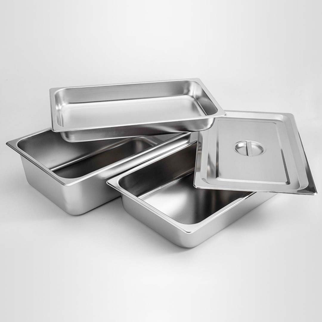 SOGA 2X Gastronorm GN Pan Full Size 1/1 GN Pan 2cm Deep Stainless Steel Tray With Lid - GP5401wLidX2 - Home & Living - 7 - AU DEPOT SOGA Buy SOGA 2X Gastronorm GN Pan Full Size 1/1 GN Pan 2cm Deep Stainless Steel Tray With Lid Online - Home & Living - 7 - AU Depot Free Shipping