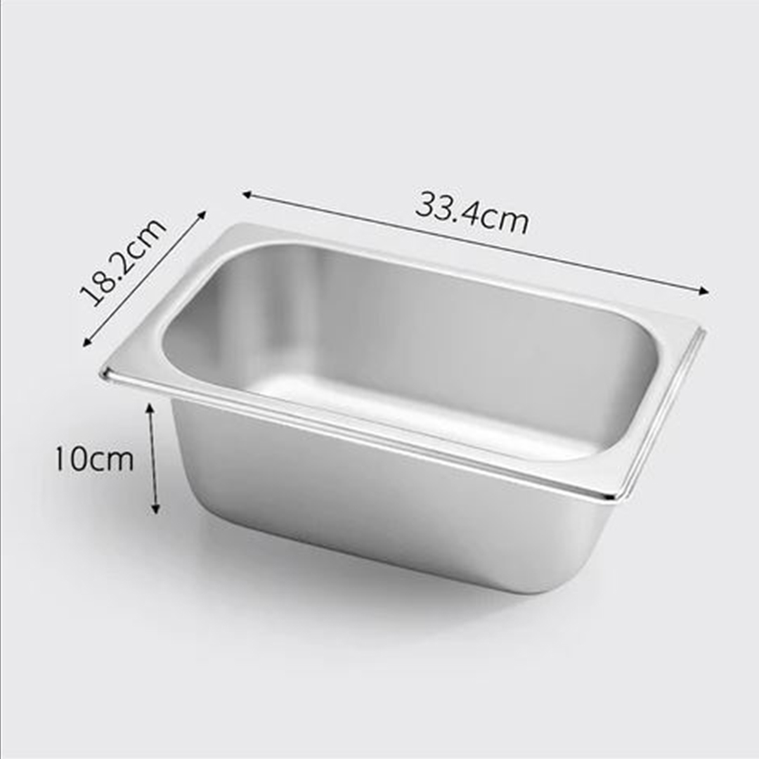SOGA 2X Gastronorm GN Pan Full Size 1/3 GN Pan 10cm Deep Stainless Steel Tray - GastronormPans5416X2 - Home & Living - 2 - AU DEPOT SOGA Buy SOGA 2X Gastronorm GN Pan Full Size 1/3 GN Pan 10cm Deep Stainless Steel Tray Online - Home & Living - 2 - AU Depot Free Shipping