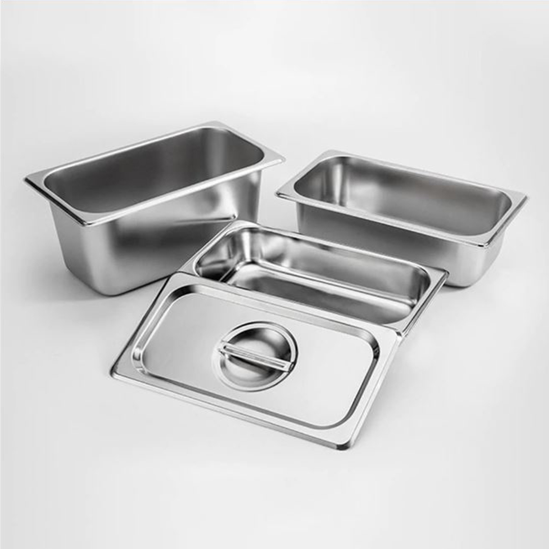 SOGA 2X Gastronorm GN Pan Full Size 1/3 GN Pan 10cm Deep Stainless Steel Tray - GastronormPans5416X2 - Home & Living - 6 - AU DEPOT SOGA Buy SOGA 2X Gastronorm GN Pan Full Size 1/3 GN Pan 10cm Deep Stainless Steel Tray Online - Home & Living - 6 - AU Depot Free Shipping