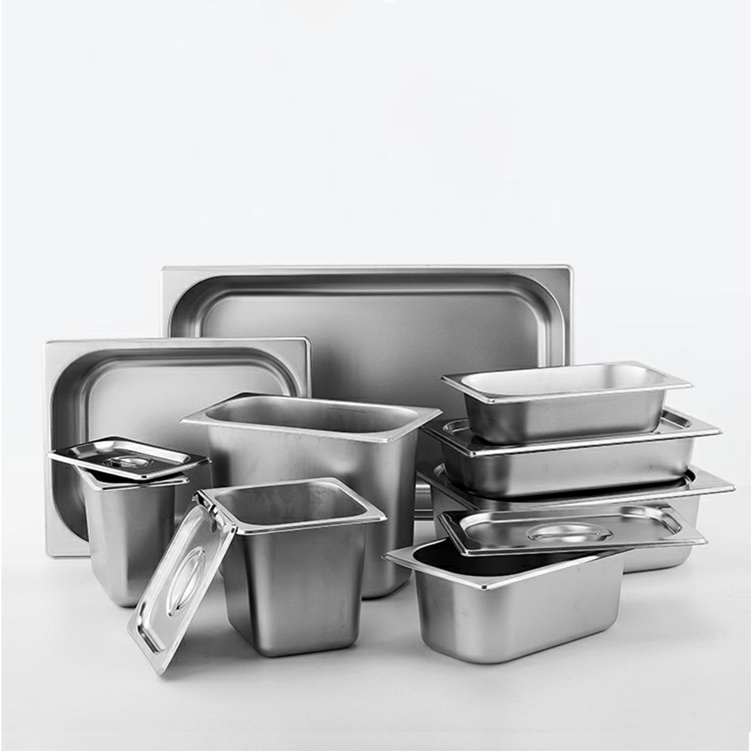 SOGA 2X Gastronorm GN Pan Full Size 1/3 GN Pan 15cm Deep Stainless Steel Tray With Lid - GP5417wLidX2 - Home & Living - 8 - AU DEPOT SOGA Buy SOGA 2X Gastronorm GN Pan Full Size 1/3 GN Pan 15cm Deep Stainless Steel Tray With Lid Online - Home & Living - 8 - AU Depot Free Shipping