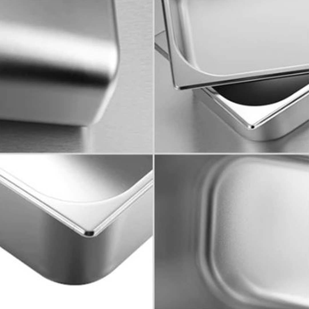 SOGA 2X Gastronorm GN Pan Full Size 1/3 GN Pan 6.5 cm Deep Stainless Steel Tray - GastronormPans5415X2A - Home & Living - 3 - AU DEPOT SOGA Buy SOGA 2X Gastronorm GN Pan Full Size 1/3 GN Pan 6.5 cm Deep Stainless Steel Tray Online - Home & Living - 3 - AU Depot Free Shipping
