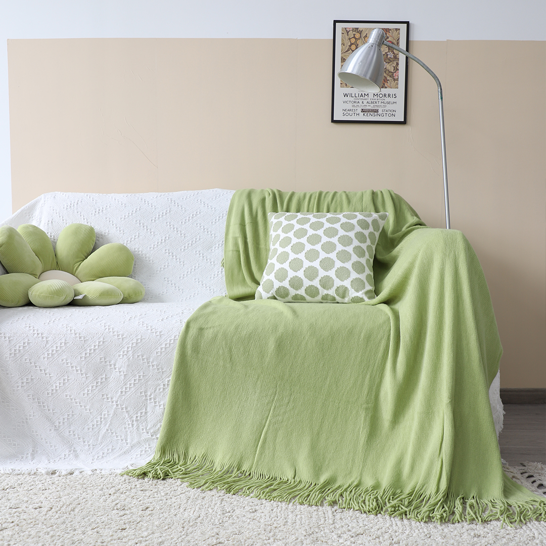 SOGA 2X Green Acrylic Knitted Throw Blanket Solid Fringed Warm Cozy Woven Cover Couch Bed Sofa Home Decor - Blanket913X2 - Home - 5 - AU DEPOT SOGA Buy SOGA 2X Green Acrylic Knitted Throw Blanket Solid Fringed Warm Cozy Woven Cover Couch Bed Sofa Home Decor Online - Home - 5 - AU Depot Free Shipping