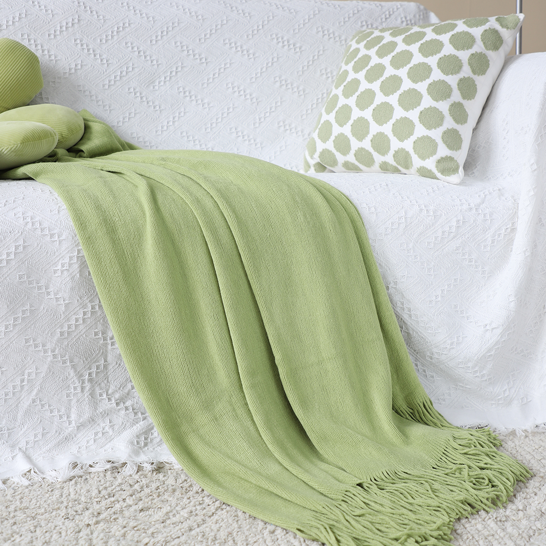 SOGA 2X Green Acrylic Knitted Throw Blanket Solid Fringed Warm Cozy Woven Cover Couch Bed Sofa Home Decor - Blanket913X2 - Home - 8 - AU DEPOT SOGA Buy SOGA 2X Green Acrylic Knitted Throw Blanket Solid Fringed Warm Cozy Woven Cover Couch Bed Sofa Home Decor Online - Home - 8 - AU Depot Free Shipping