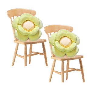 Buy SOGA 2X Green Double Flower Shape Cushion Soft Bedside Floor Plush Pillow Home Decor Online - Furniture - 1 - AU Depot Free Shipping