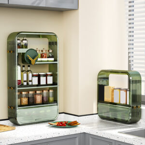 Buy SOGA 2X Green Multi Tier Cosmetic Storage Rack Bathroom Vanity Tray Display Stand Organiser Online - Home - 2 - AU Depot Free Shipping