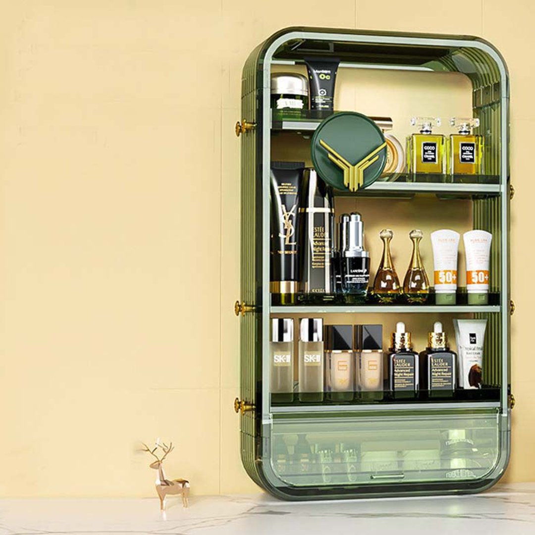 SOGA 2X Green Multi Tier Cosmetic Storage Rack Bathroom Vanity Tray Display Stand Organiser - BathC130X2 - Home - 3 - AU DEPOT SOGA Buy SOGA 2X Green Multi Tier Cosmetic Storage Rack Bathroom Vanity Tray Display Stand Organiser Online - Home - 3 - AU Depot Free Shipping