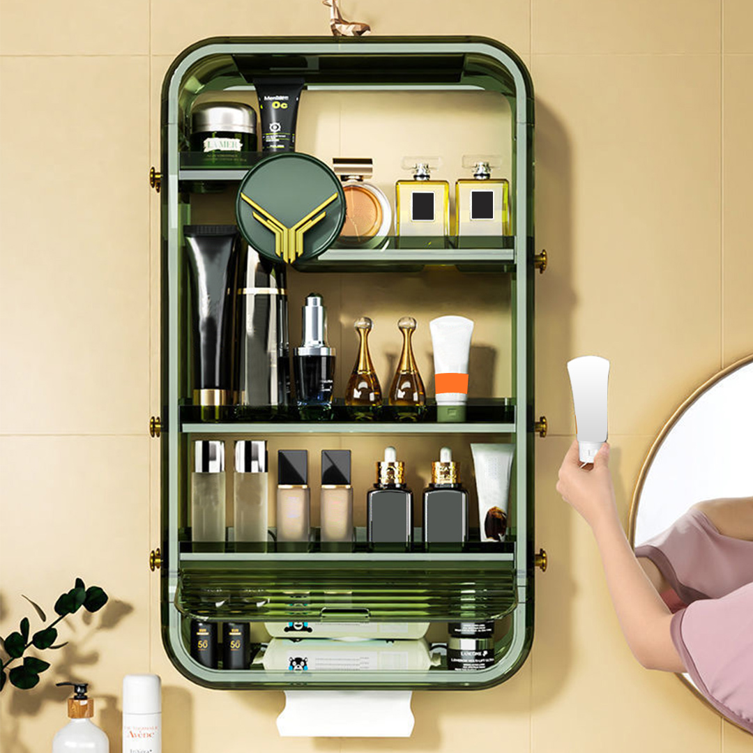 SOGA 2X Green Multi Tier Cosmetic Storage Rack Bathroom Vanity Tray Display Stand Organiser - BathC130X2 - Home - 4 - AU DEPOT SOGA Buy SOGA 2X Green Multi Tier Cosmetic Storage Rack Bathroom Vanity Tray Display Stand Organiser Online - Home - 4 - AU Depot Free Shipping