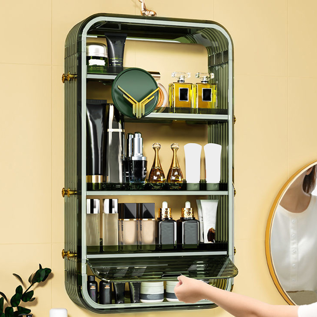 SOGA 2X Green Multi Tier Cosmetic Storage Rack Bathroom Vanity Tray Display Stand Organiser - BathC130X2 - Home - 5 - AU DEPOT SOGA Buy SOGA 2X Green Multi Tier Cosmetic Storage Rack Bathroom Vanity Tray Display Stand Organiser Online - Home - 5 - AU Depot Free Shipping