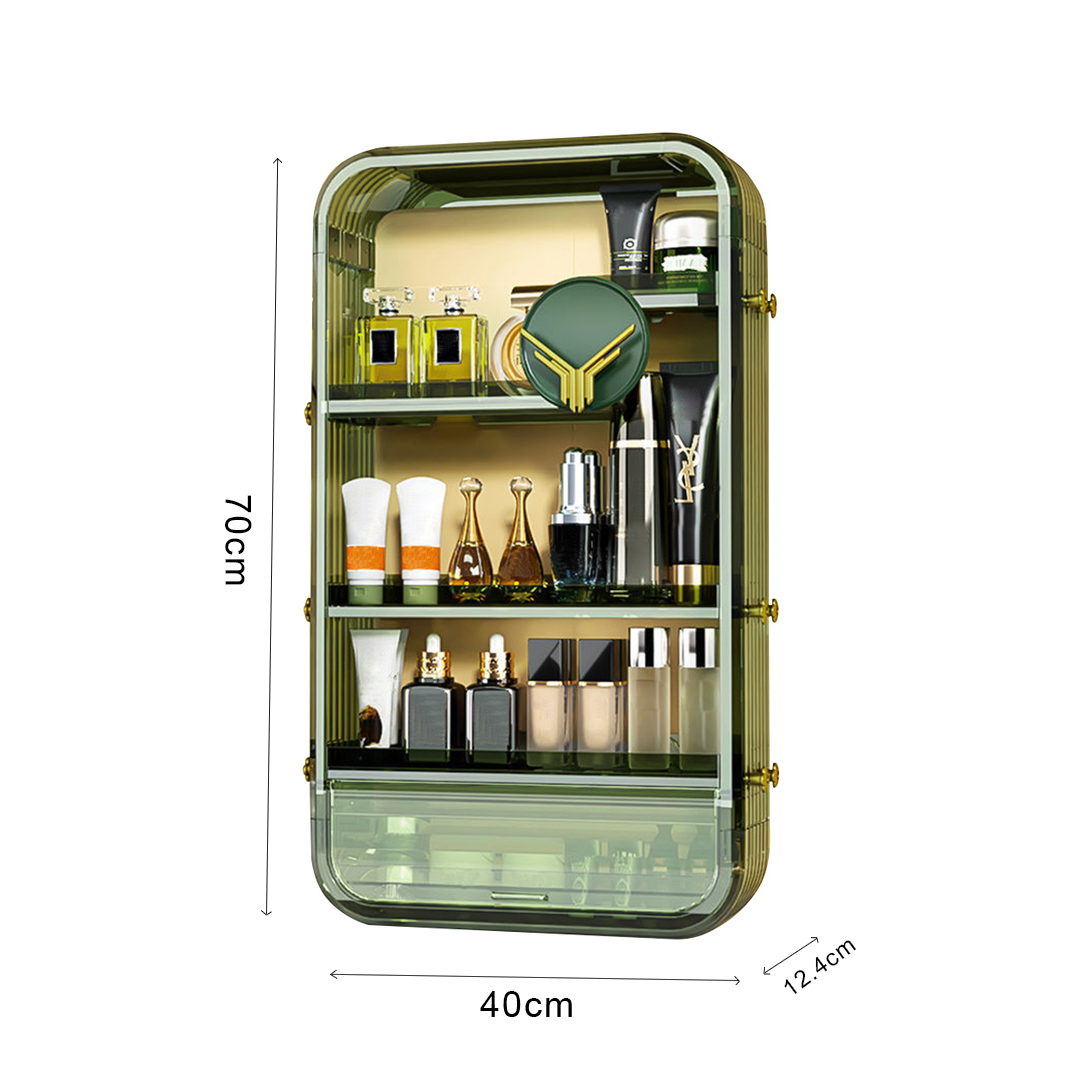 SOGA 2X Green Multi Tier Cosmetic Storage Rack Bathroom Vanity Tray Display Stand Organiser - BathC130X2 - Home - 6 - AU DEPOT SOGA Buy SOGA 2X Green Multi Tier Cosmetic Storage Rack Bathroom Vanity Tray Display Stand Organiser Online - Home - 6 - AU Depot Free Shipping