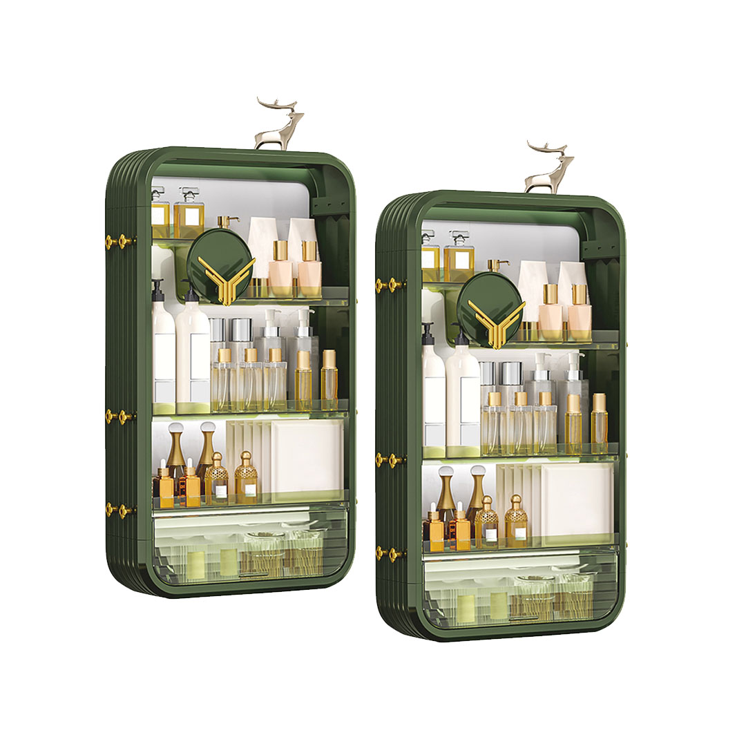 SOGA 2X Green Multi Tier Cosmetic Storage Rack Bathroom Vanity Tray Display Stand Organiser - Bathroom Storage - BathC130X2 1 SOGA 2X Green Multi Tier Cosmetic Storage Rack Bathroom Vanity Tray Display Stand Organiser - AU DEPOT Buy SOGA 2X Green Multi Tier Cosmetic Storage Rack Bathroom Vanity Tray Display Stand Organiser Online - Home - 1 - AU Depot Free Shipping