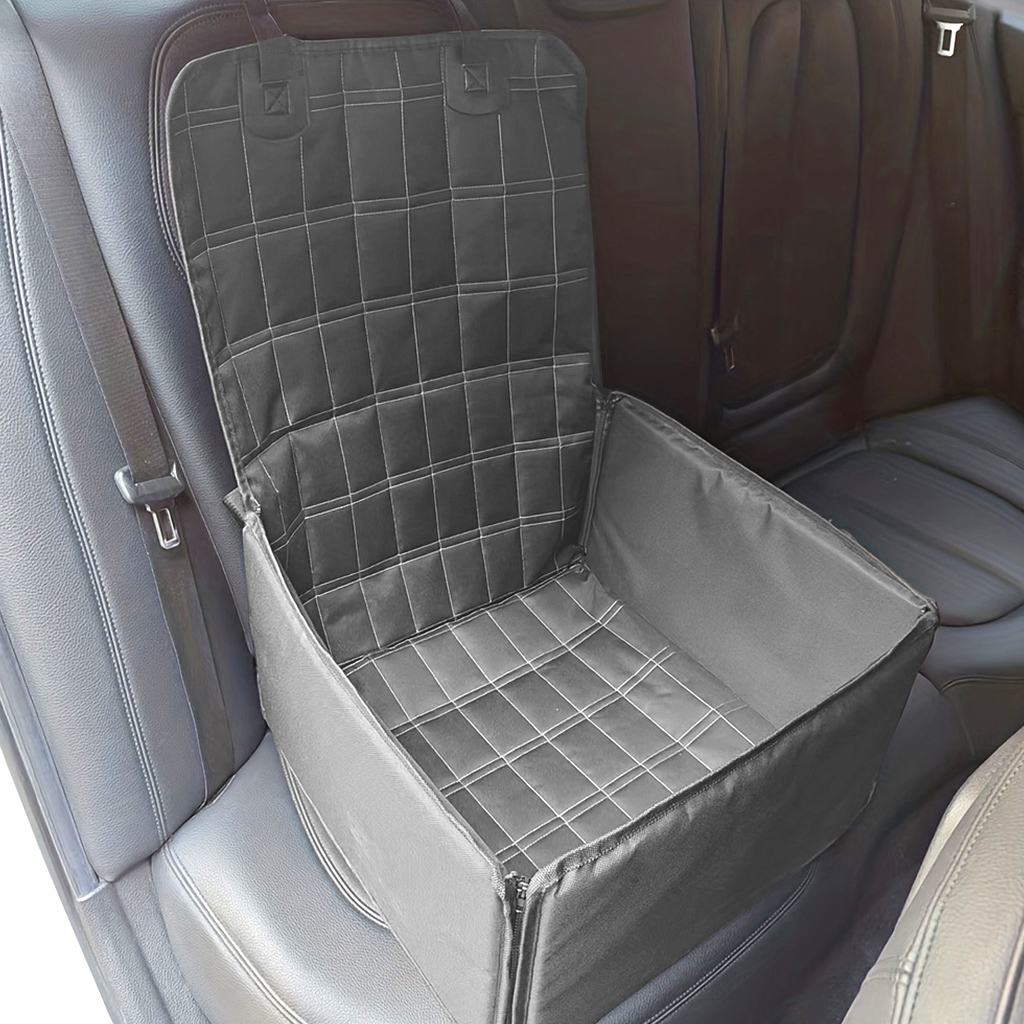 SOGA 2X Grey Car Pet Sitting Bag Breathable Safety Travel Portable Carrier Pouch Travel Essentials - CarPetBag071X2 - Pet Supplies - 4 - AU DEPOT SOGA Buy SOGA 2X Grey Car Pet Sitting Bag Breathable Safety Travel Portable Carrier Pouch Travel Essentials Online - Pet Supplies - 4 - AU Depot Free Shipping