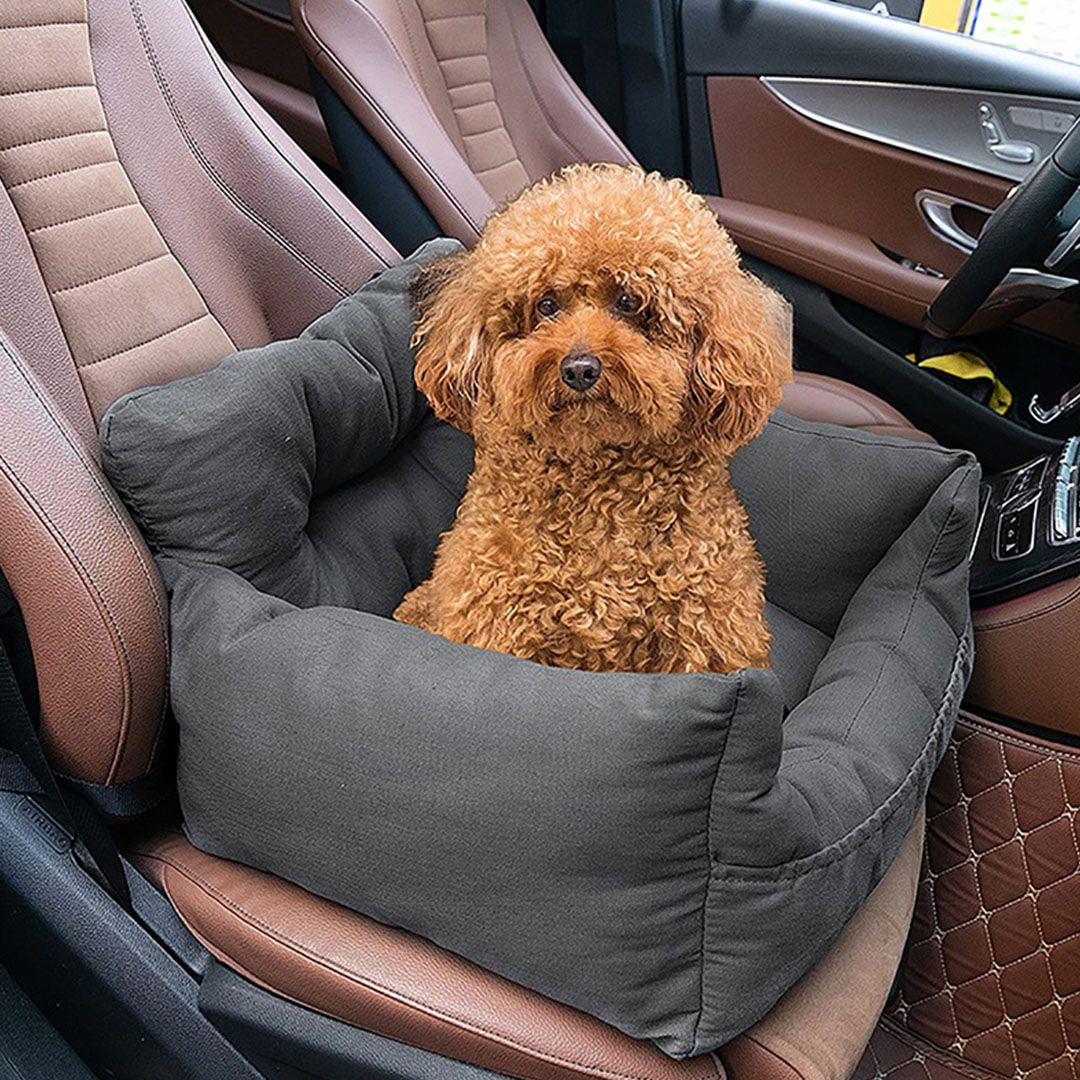 SOGA 2X Grey Pet Car Seat Sofa Safety Soft Padded Portable Travel Carrier Bed - CarPet123X2 - Pet Supplies - 2 - AU DEPOT SOGA Buy SOGA 2X Grey Pet Car Seat Sofa Safety Soft Padded Portable Travel Carrier Bed Online - Pet Supplies - 2 - AU Depot Free Shipping