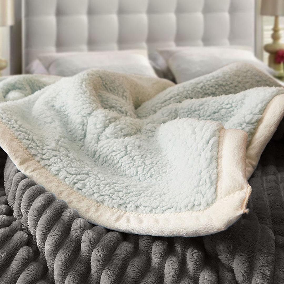 SOGA 2X Grey Throw Blanket Warm Cozy Double Sided Thick Flannel Coverlet Fleece Bed Sofa Comforter - Blanket306X2 - Home - 4 - AU DEPOT SOGA Buy SOGA 2X Grey Throw Blanket Warm Cozy Double Sided Thick Flannel Coverlet Fleece Bed Sofa Comforter Online - Home - 4 - AU Depot Free Shipping