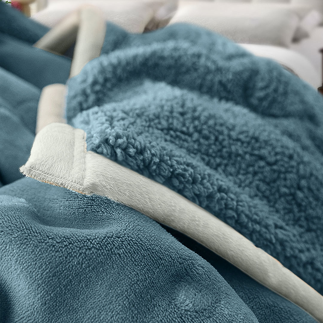SOGA 2X Lake Blue Throw Blanket Warm Cozy Double Sided Thick Flannel Coverlet Fleece Bed Sofa Comforter - Blanket304X2 - Home - 3 - AU DEPOT SOGA Buy SOGA 2X Lake Blue Throw Blanket Warm Cozy Double Sided Thick Flannel Coverlet Fleece Bed Sofa Comforter Online - Home - 3 - AU Depot Free Shipping