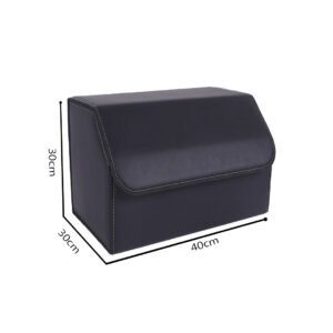 Buy SOGA 2X Leather Car Boot Collapsible Foldable Trunk Cargo Organizer Portable Storage Box Black Medium Online - Garden, Tools & Hardware - 2 - AU Depot Free Shipping