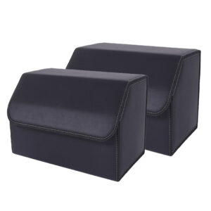 Buy SOGA 2X Leather Car Boot Collapsible Foldable Trunk Cargo Organizer Portable Storage Box Black Medium Online - Garden, Tools & Hardware - 1 - AU Depot Free Shipping