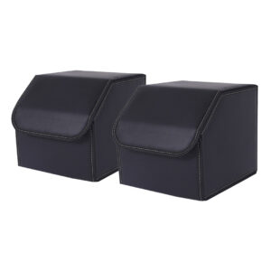 Buy SOGA 2X Leather Car Boot Collapsible Foldable Trunk Cargo Organizer Portable Storage Box Black Small Online - Garden, Tools & Hardware - 1 - AU Depot Free Shipping