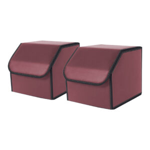 Buy SOGA 2X  Leather Car Boot Collapsible Foldable Trunk Cargo Organizer Portable Storage Box Red Small Online - Garden, Tools & Hardware - 1 - AU Depot Free Shipping