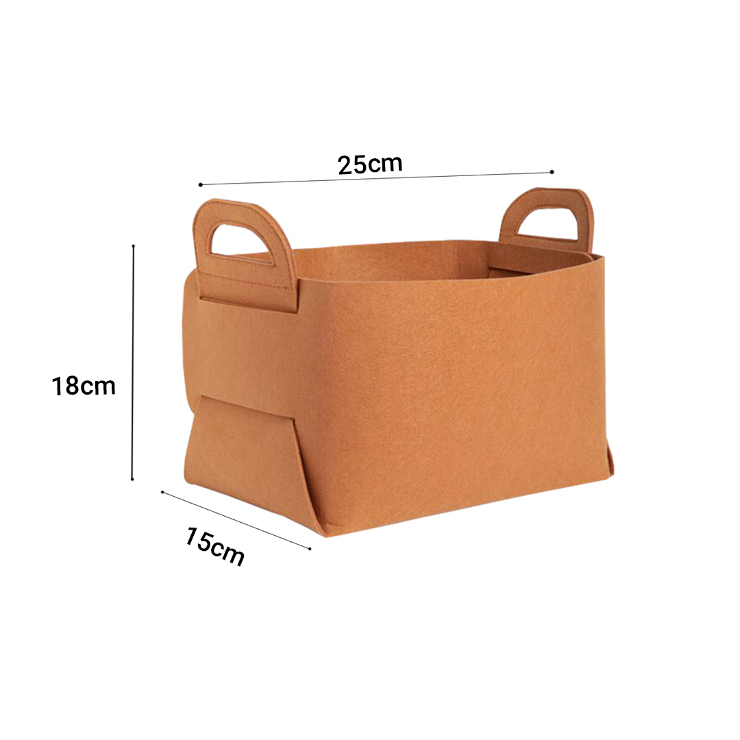 SOGA 2X Medium Coffee Foldable Felt Storage Portable Collapsible Bag Home Office Foldable Organiser with Carry Handles - StorageCOF002X2 - Furniture - 5 - AU DEPOT SOGA Buy SOGA 2X Medium Coffee Foldable Felt Storage Portable Collapsible Bag Home Office Foldable Organiser with Carry Handles Online - Furniture - 5 - AU Depot Free Shipping