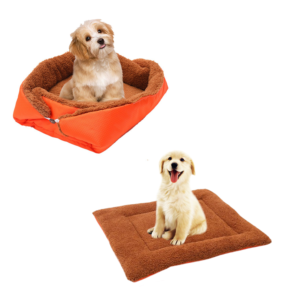 SOGA 2X Orange Dual-purpose Cushion Nest Cat Dog Bed Warm Plush Kennel Mat Pet Home Travel Essentials - CarPetBag02X2 - Pet Supplies - 3 - AU DEPOT SOGA Buy SOGA 2X Orange Dual-purpose Cushion Nest Cat Dog Bed Warm Plush Kennel Mat Pet Home Travel Essentials Online - Pet Supplies - 3 - AU Depot Free Shipping