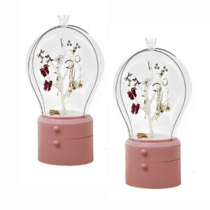 Buy SOGA 2X Pink 360 Degree Rotating 2 Layered Jewelry Storage Box Waterproof Dustproof Accessories Organiser Online - Home - 1 - AU Depot Free Shipping