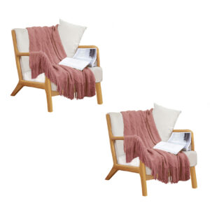 SOGA 2X Pink Diamond Pattern Knitted Throw Blanket Warm Cozy Woven Cover Couch Bed Sofa Home Decor with Tassels Blanket924X2 AU Depot Free Shipping SOGA 2X Pink Diamond Pattern Knitted Throw Blanket Warm Cozy Woven Cover Couch Bed Sofa Home Decor with Tassels - AU DEPOT