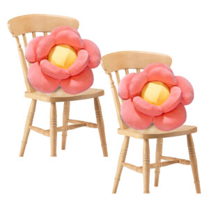 Buy SOGA 2X Red Double Flower Shape Cushion Soft Bedside Floor Plush Pillow Home Decor Online - Furniture - 1 - AU Depot Free Shipping