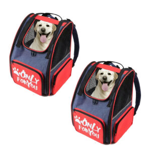 Buy SOGA 2X Red Pet Carrier Backpack Breathable Mesh Portable Safety Travel Essentials Outdoor Bag Online - Pet Supplies - 1 - AU Depot Free Shipping