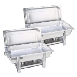 Buy SOGA 2X Single Tray Stainless Steel Chafing Catering Dish Food Warmer Online - Furniture - 1 - AU Depot Free Shipping