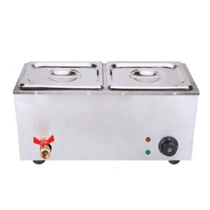 Buy SOGA 2X Stainless Steel 2 X 1/2 GN Pan Electric Bain-Marie Food Warmer with Lid Online - Business & Industrial - 2 - AU Depot Free Shipping