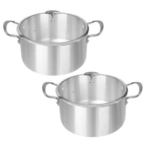 SOGA 2X Stainless Steel 32cm Casserole With Lid Induction Cookware CasseroleSS422832CMX2 AU Depot Free Shipping SOGA 2X Stainless Steel 32cm Casserole With Lid Induction Cookware - AU DEPOT