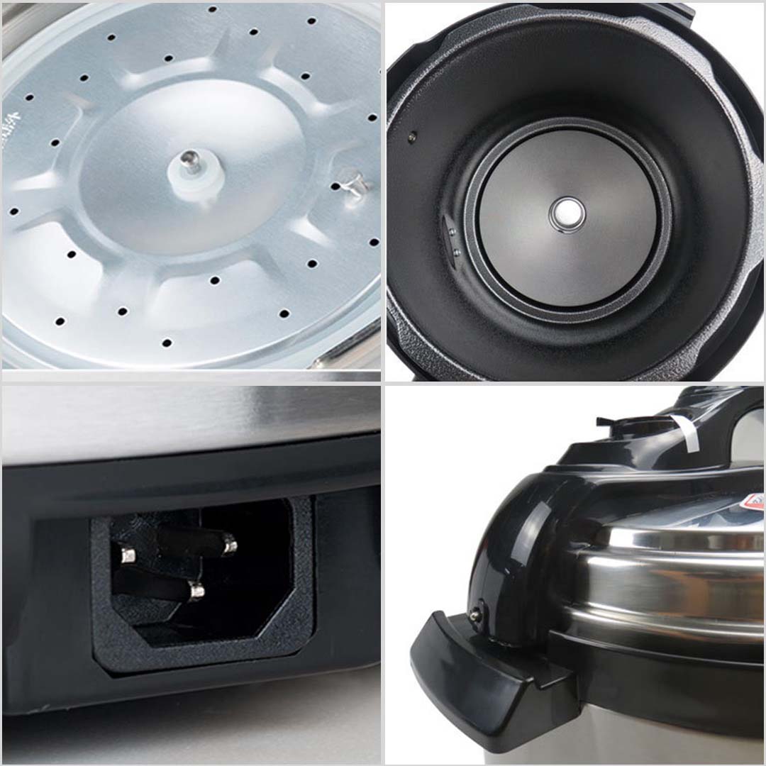 SOGA 2X Stainless Steel Electric Pressure Cooker 10L Nonstick 1600W - ElectricPressureCooker10LX2 - Electronics & Appliances - 6 - AU DEPOT SOGA Buy SOGA 2X Stainless Steel Electric Pressure Cooker 10L Nonstick 1600W Online - Electronics & Appliances - 6 - AU Depot Free Shipping