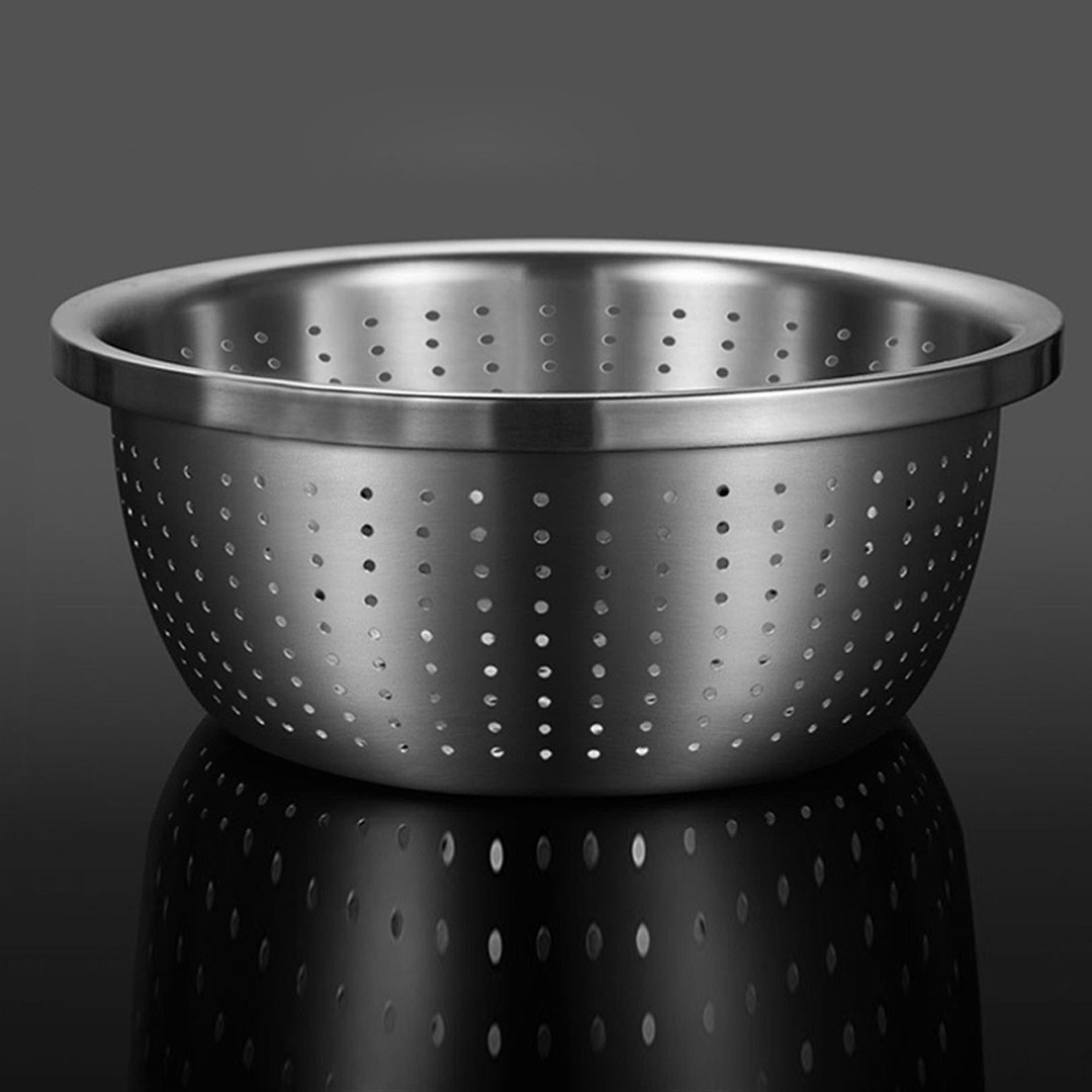 SOGA 2X Stainless Steel Nesting Basin Colander Perforated Kitchen Sink Washing Bowl Metal Basket Strainer Set of 3 - Bowl609X2 - Home & Living - 8 - AU DEPOT SOGA Buy SOGA 2X Stainless Steel Nesting Basin Colander Perforated Kitchen Sink Washing Bowl Metal Basket Strainer Set of 3 Online - Home & Living - 8 - AU Depot Free Shipping