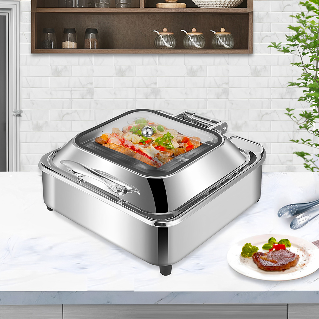 SOGA 2X Stainless Steel Square Chafing Dish Tray Buffet Cater Food Warmer Chafer with Top Lid - ChafingDish2104X2 - Home & Living - 4 - AU DEPOT SOGA Buy SOGA 2X Stainless Steel Square Chafing Dish Tray Buffet Cater Food Warmer Chafer with Top Lid Online - Home & Living - 4 - AU Depot Free Shipping
