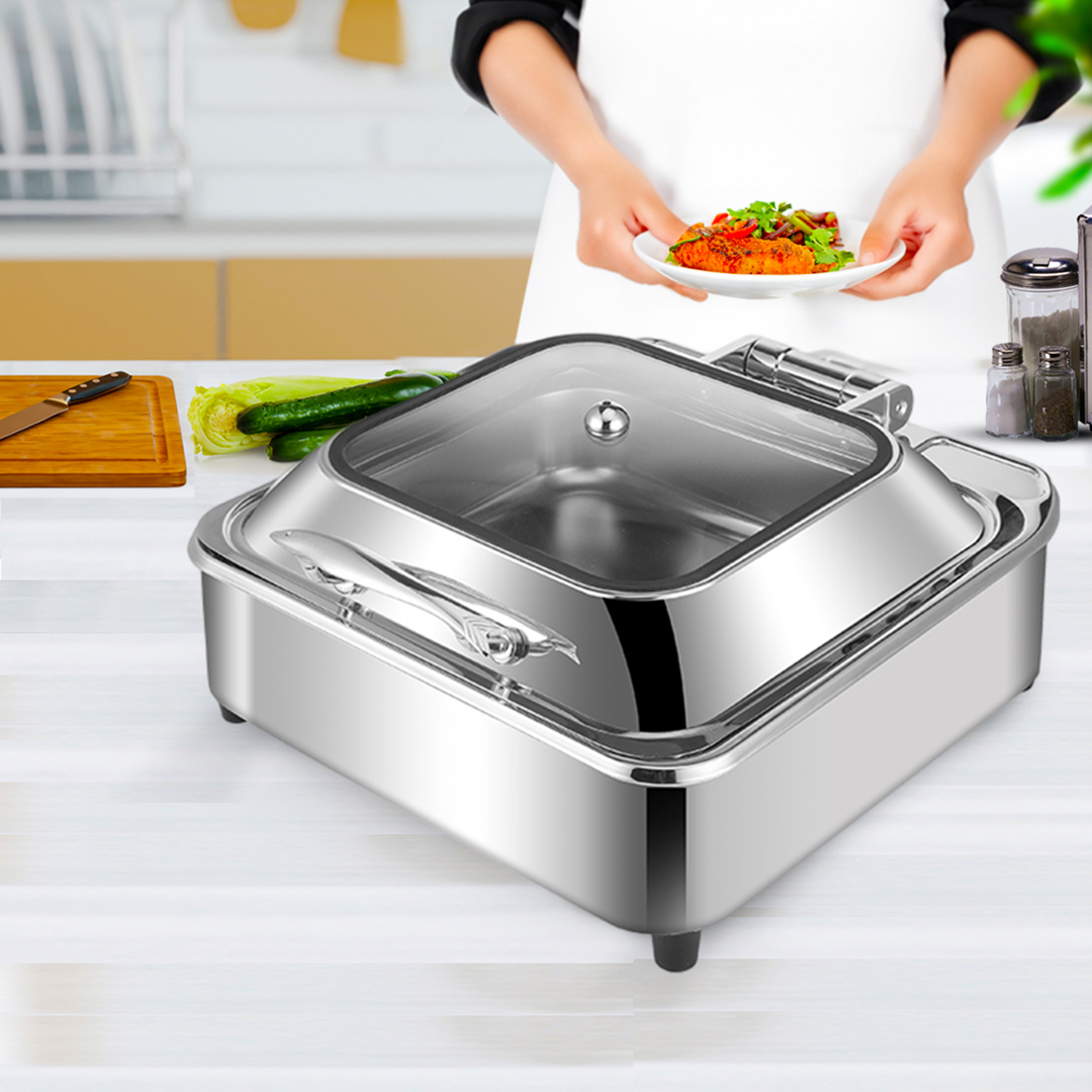 SOGA 2X Stainless Steel Square Chafing Dish Tray Buffet Cater Food Warmer Chafer with Top Lid - ChafingDish2104X2 - Home & Living - 6 - AU DEPOT SOGA Buy SOGA 2X Stainless Steel Square Chafing Dish Tray Buffet Cater Food Warmer Chafer with Top Lid Online - Home & Living - 6 - AU Depot Free Shipping