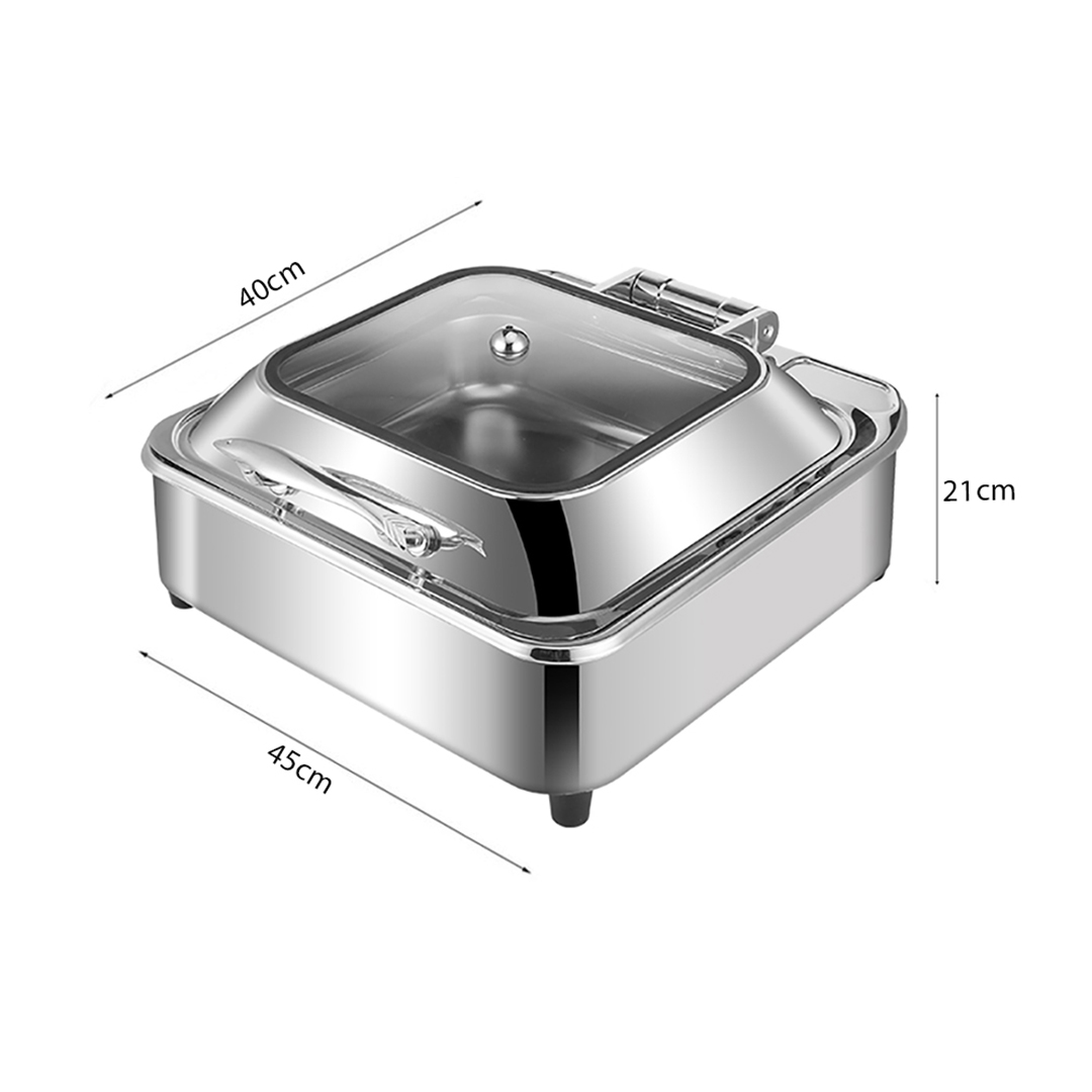 SOGA 2X Stainless Steel Square Chafing Dish Tray Buffet Cater Food Warmer Chafer with Top Lid - ChafingDish2104X2 - Home & Living - 7 - AU DEPOT SOGA Buy SOGA 2X Stainless Steel Square Chafing Dish Tray Buffet Cater Food Warmer Chafer with Top Lid Online - Home & Living - 7 - AU Depot Free Shipping