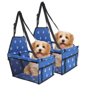 Buy SOGA 2X Waterproof Pet Booster Car Seat Breathable Mesh Safety Travel Portable Dog Carrier Bag Blue Online - Pet Supplies - 1 - AU Depot Free Shipping
