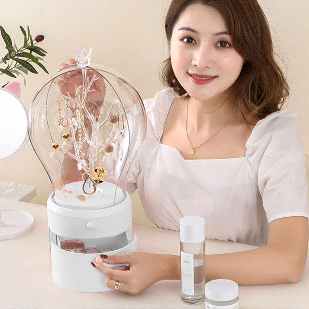 SOGA 2X White 360 2 Layered Jewelry Storage Box Waterproof Dustproof Accessories Organiser - BathC906X2 - Home - 5 - AU DEPOT SOGA Buy SOGA 2X White 360 2 Layered Jewelry Storage Box Waterproof Dustproof Accessories Organiser Online - Home - 5 - AU Depot Free Shipping