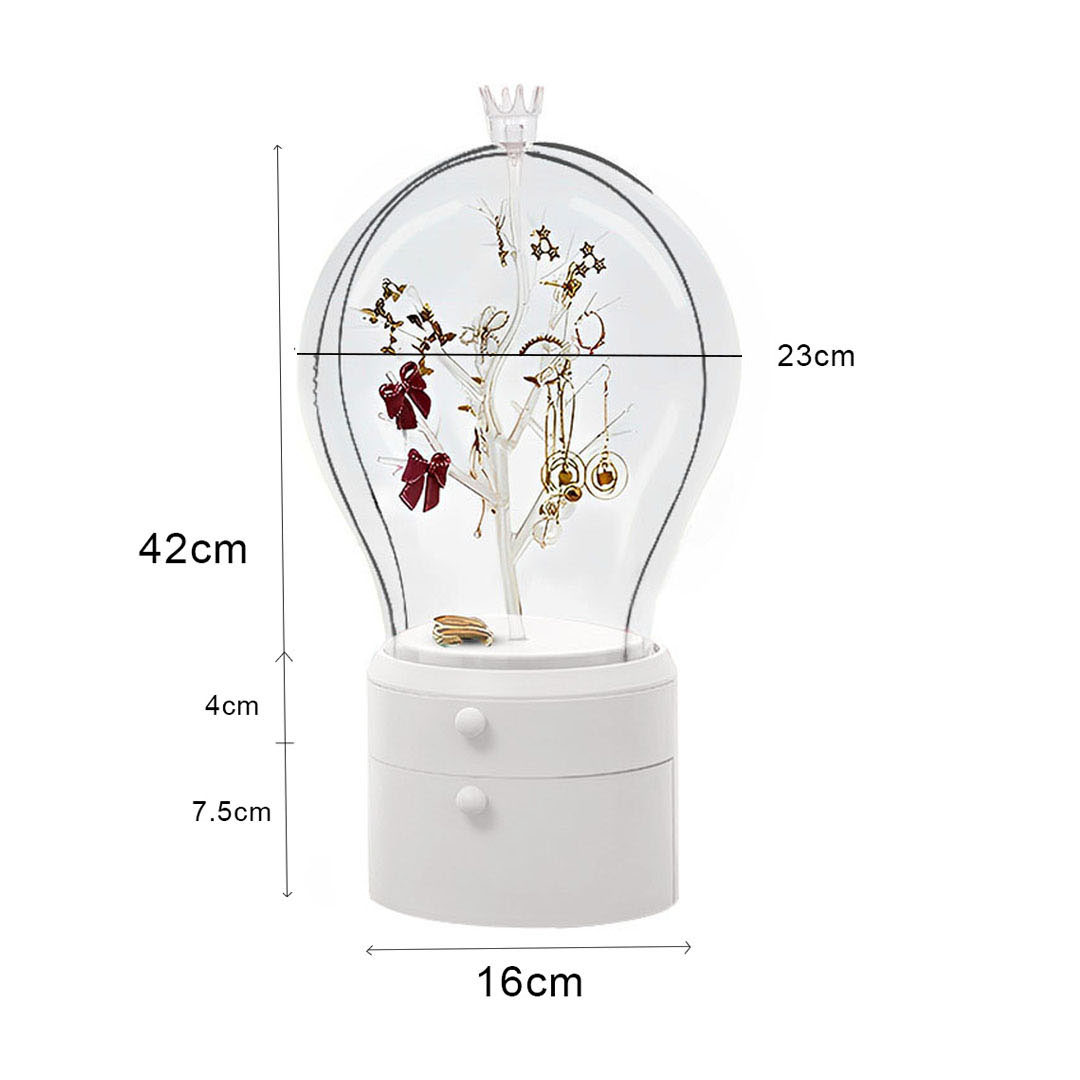 SOGA 2X White 360 2 Layered Jewelry Storage Box Waterproof Dustproof Accessories Organiser - BathC906X2 - Home - 6 - AU DEPOT SOGA Buy SOGA 2X White 360 2 Layered Jewelry Storage Box Waterproof Dustproof Accessories Organiser Online - Home - 6 - AU Depot Free Shipping