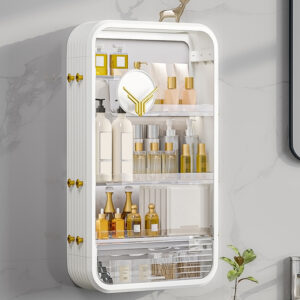 Buy SOGA 2X White Multi Tier Cosmetic Storage Rack Bathroom Vanity Tray Display Stand Organiser Online - Home - 2 - AU Depot Free Shipping