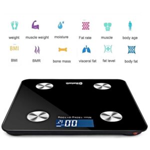 Buy SOGA 2X Wireless Bluetooth Digital Body Fat Scale Bathroom Health Analyser Weight Black/Pink Online - home & living > bathroom > bathroom accessories > bathroom scales - 2 - AU Depot Free Shipping