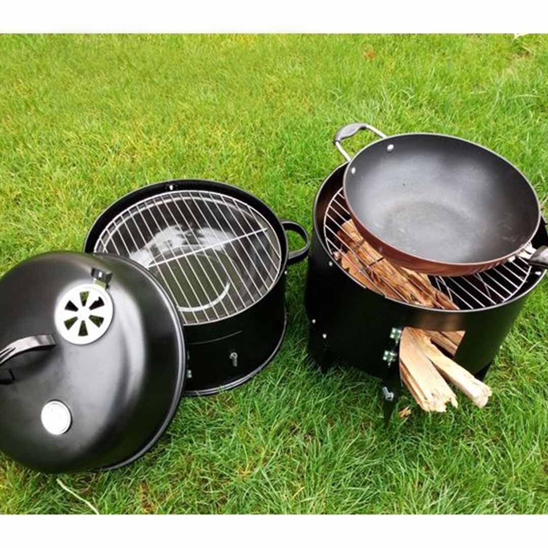 SOGA 3 In 1 Barbecue Smoker Outdoor Charcoal BBQ Grill Camping Picnic Fishing - CharcoalBBQSmoker - home & living > outdoor living > barbecues > barbecues > smokers - 6 - AU DEPOT SOGA Buy SOGA 3 In 1 Barbecue Smoker Outdoor Charcoal BBQ Grill Camping Picnic Fishing Online - home & living > outdoor living > barbecues > barbecues > smokers - 6 - AU Depot Free Shipping