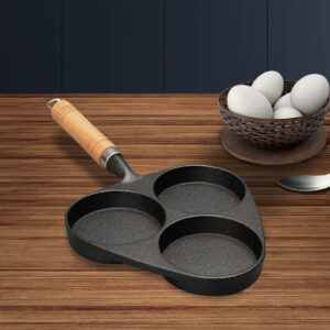 Buy SOGA 3 Mold Cast Iron Breakfast Fried Egg Pancake Omelette Fry Pan Online - Home & Living - 2 - AU Depot Free Shipping